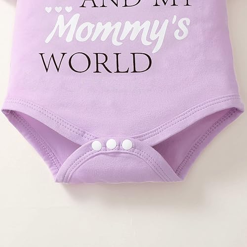 Vista 5 de Renotemy - Conjunto de ropa para bebé recién nacido, atuendos de verano, mamelucos y pantalones, lindo conjunto de ropa para niñas pequeñas