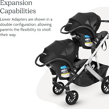 UPPAbaby Lower Toddler Car Seat Adapter for Maxi-COSI, Nuna, Cybex, Black