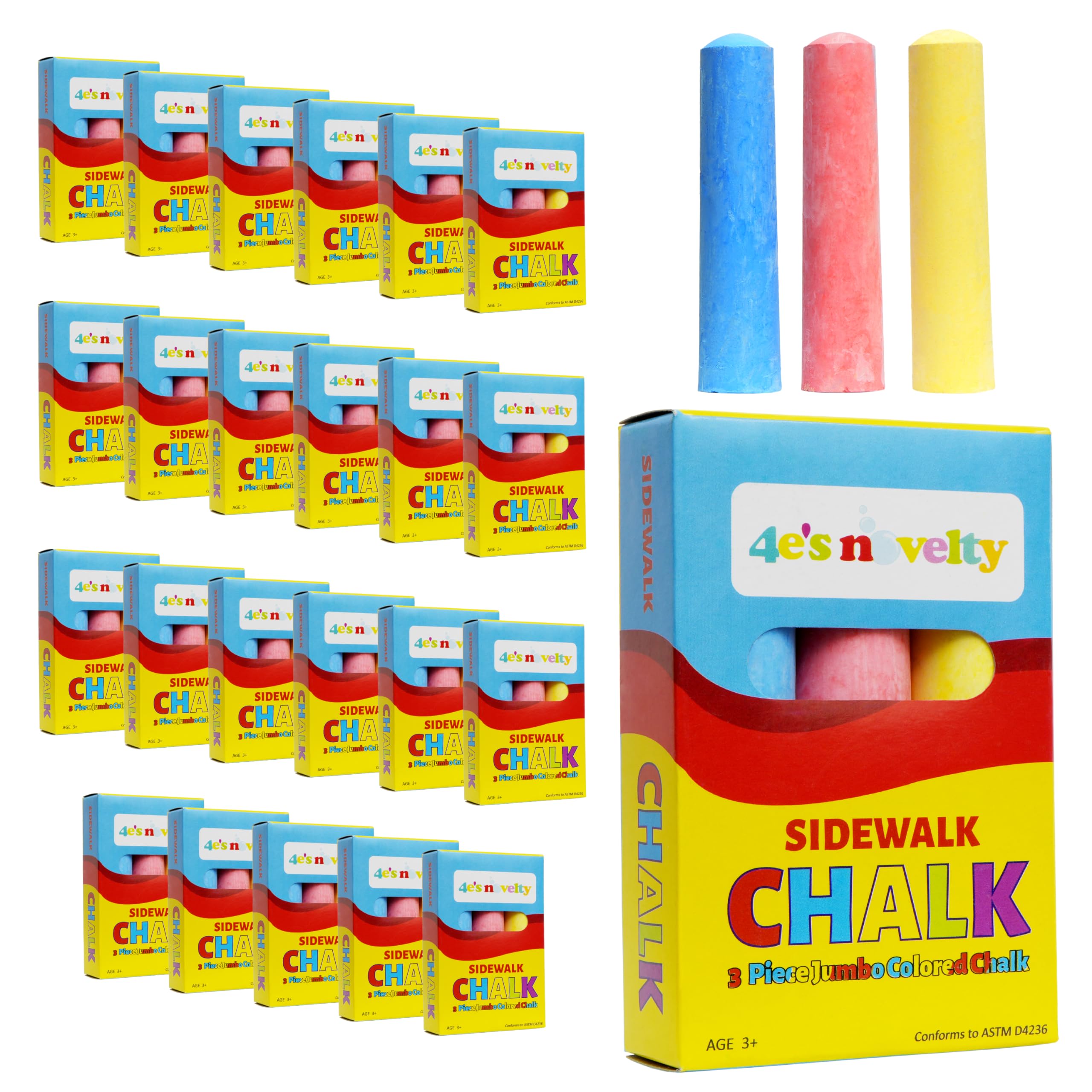 CHALKWARE BUDOG(Small)4体セット Amazon.com: 4E's Novelty 24 Pack Chalk Individually Wrapped Party