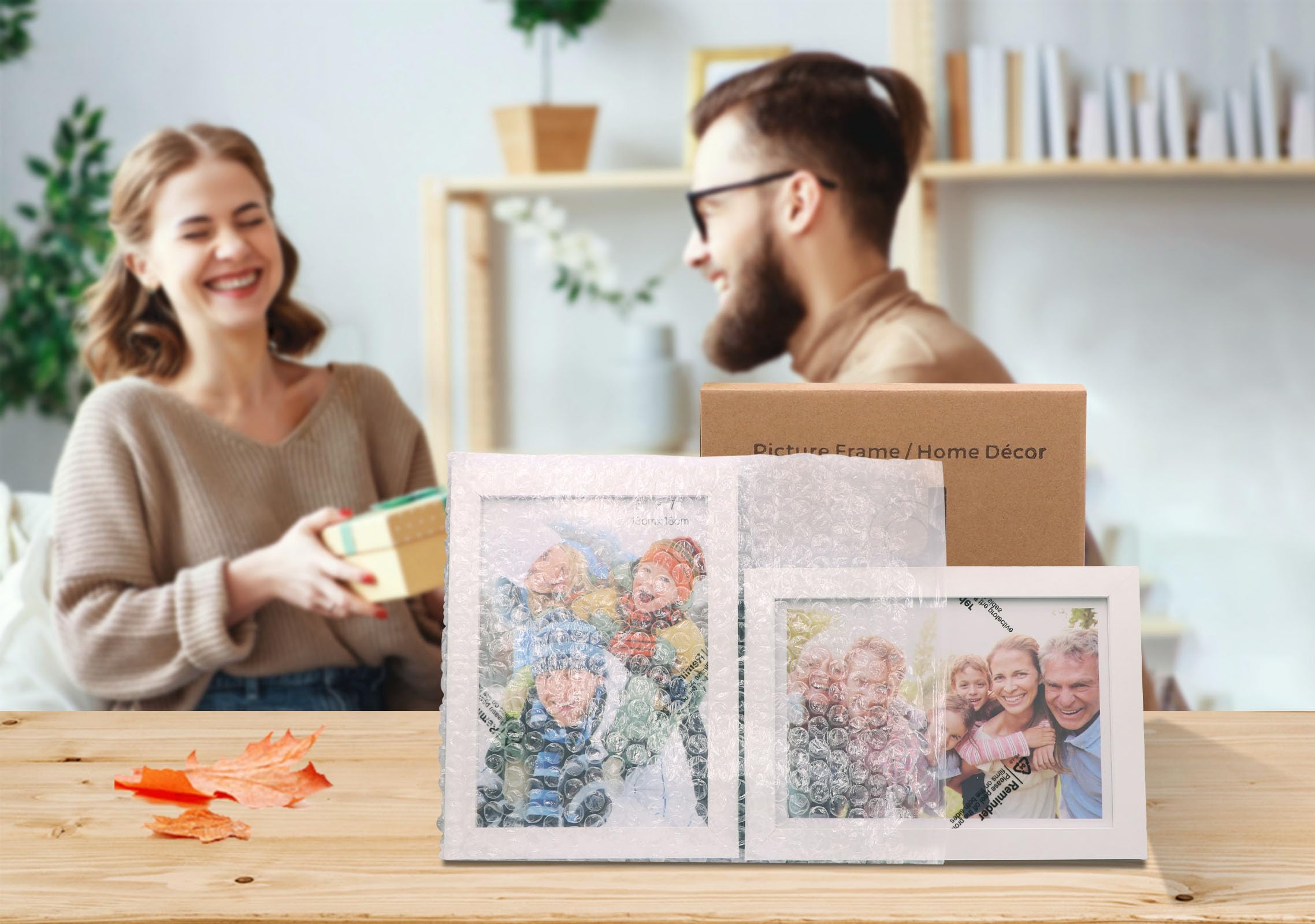 Double 5x7 Horizontal Combo, White Wood Picture Frame, 4.5x6.5 Opening Foldable Landscape View Photo Frame On Table-top Or Wall (13x18 Cm - View #10