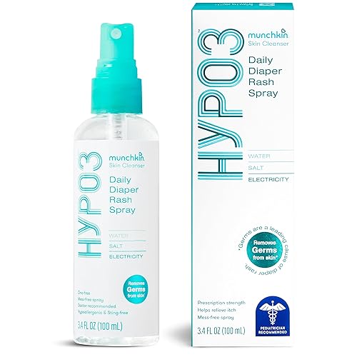 Munchkin HYP03 - Aerosol diario para dermatitis de pañales, hipocloroso para eliminar gérmenes y promover la curación, ingredientes 100% naturales,