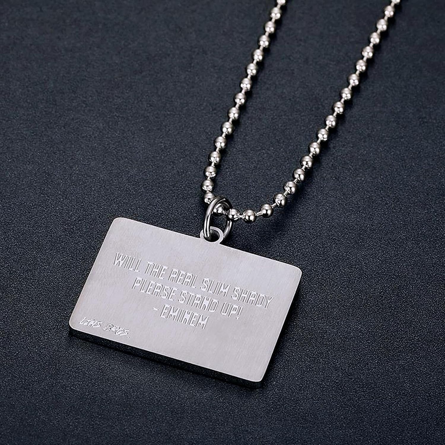 Iced Out Name Tag Pendant Necklace Iced Out Chain Hip Hop Music Rapper Punk Rock Clubs Disco CZ Diamond Bling Pennywise Costume men jewelry Cuban Link chain for men