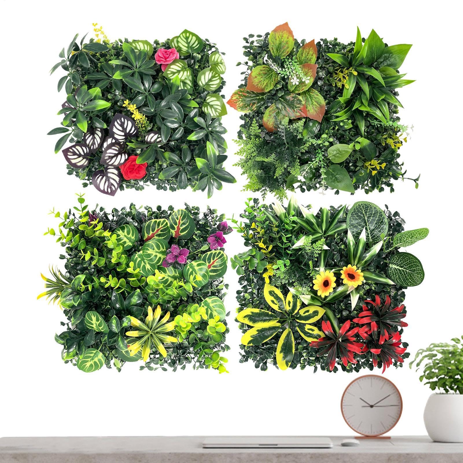 Écran de confidentialité et mur en verdure artificielle pour décoration extérieur patio