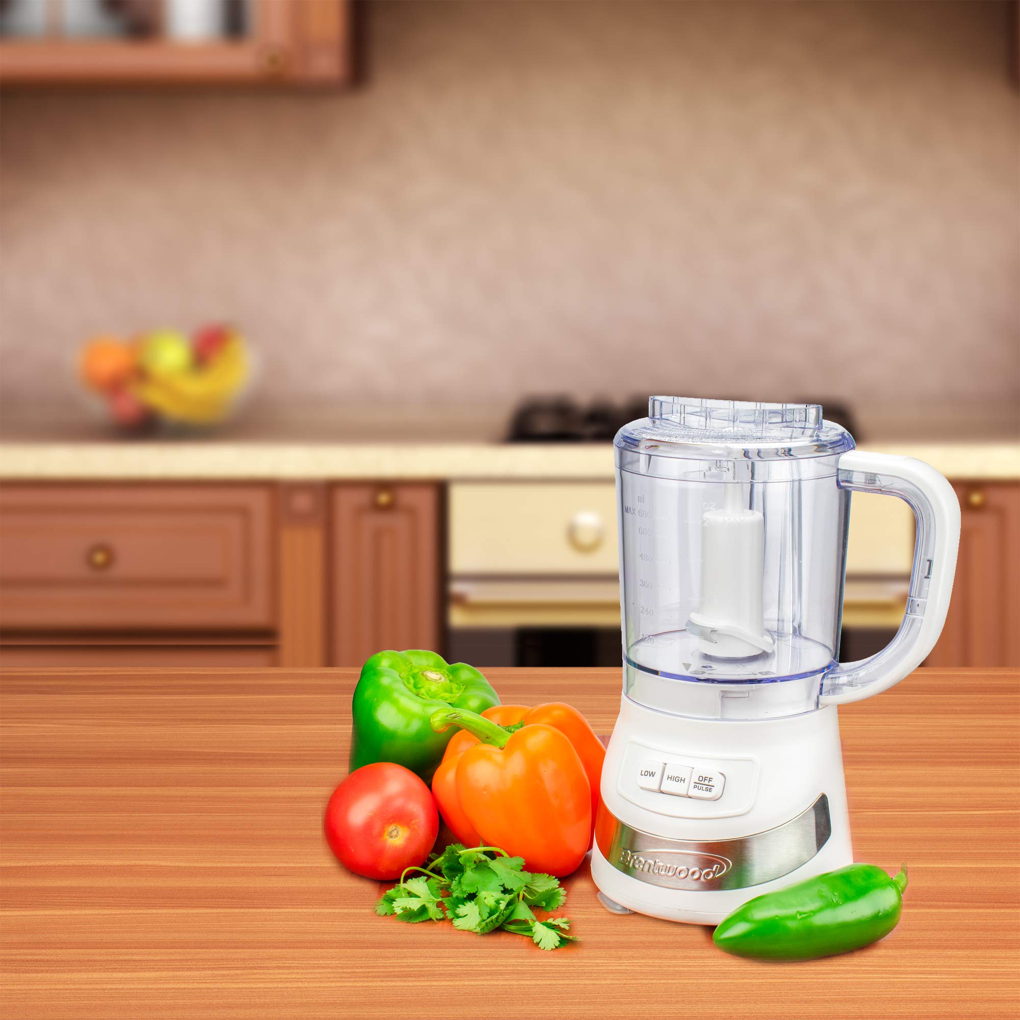 Brentwood Appliances FP-549W 3-Cup (White) Food Processors, Normal