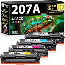 Smart Ink Kompatibel 207A Toner Mit Chip für HP 207A HP 207X (Schwarz Cyan Magenta Gelb) als Ersatz für Color Laserjet Pro MFP M283fdw M282nw M283cdw M283fdn Color Laserjet Pro M255dw M255nw