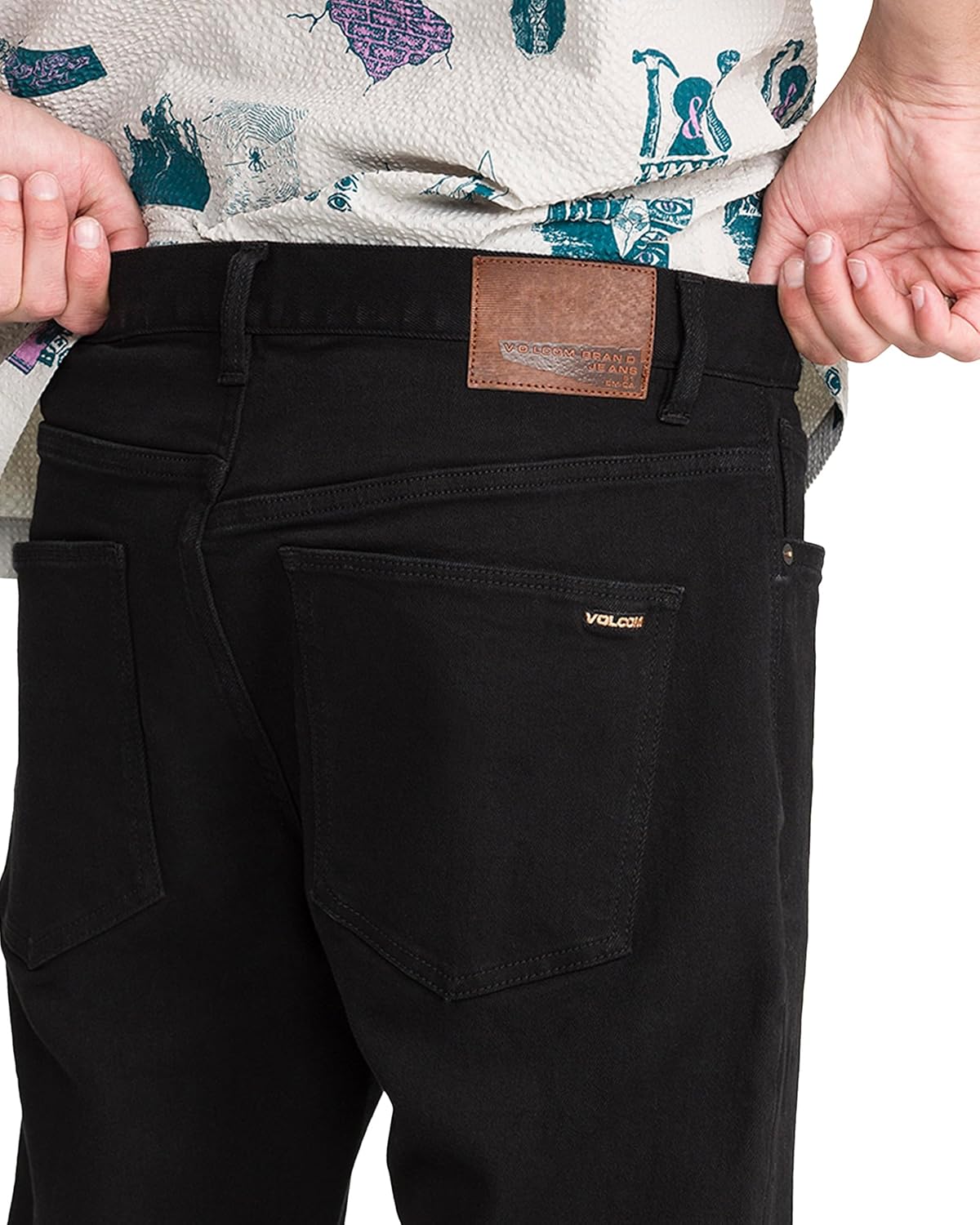 Volcom Men's Solver Stretch Denim Jeans-Modern Fit Pant