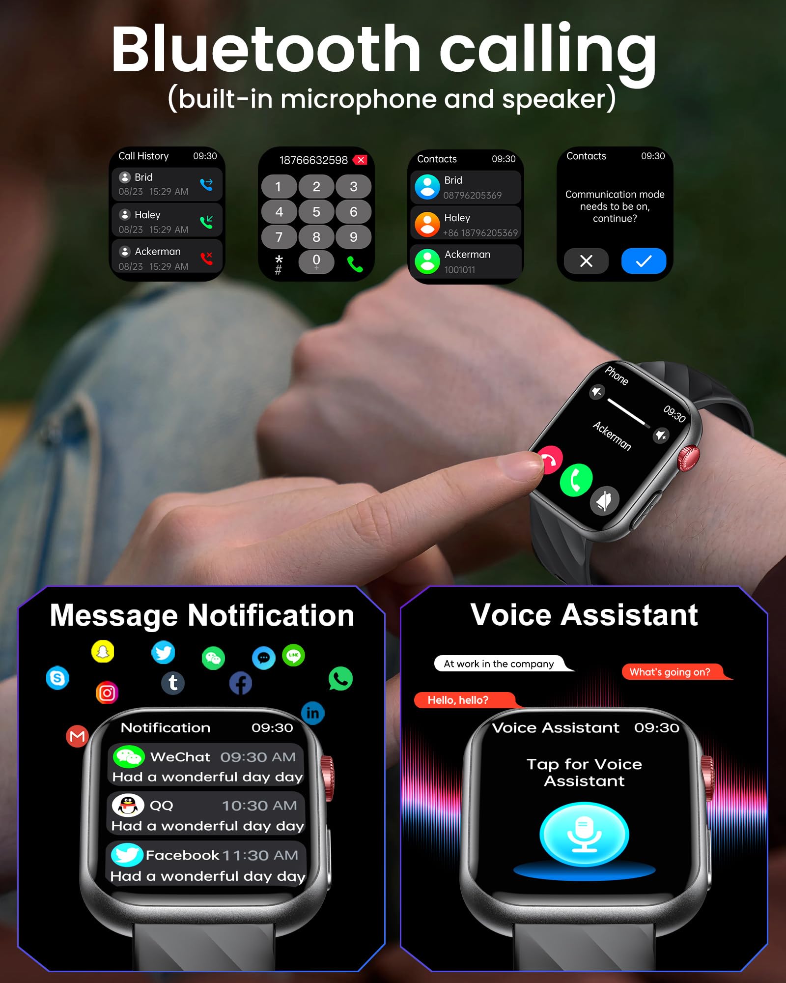 Orologio Smartwatch Uomo ECG con Chiamate: 1.97" AMOLED Smart Watch con 𝐆li𝐜𝐞𝐦𝐢𝐚 PPG HRV BMI Temperatura Corporea Ossigeno Sangue WhatsApp Notifice Sonno Monitor Fitness Watch Uomo Android iOS