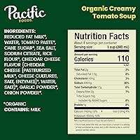 Vista 4 de Pacific Foods Sopa de tomate cremosa orgánica, 32 onzas (paquete de 12)