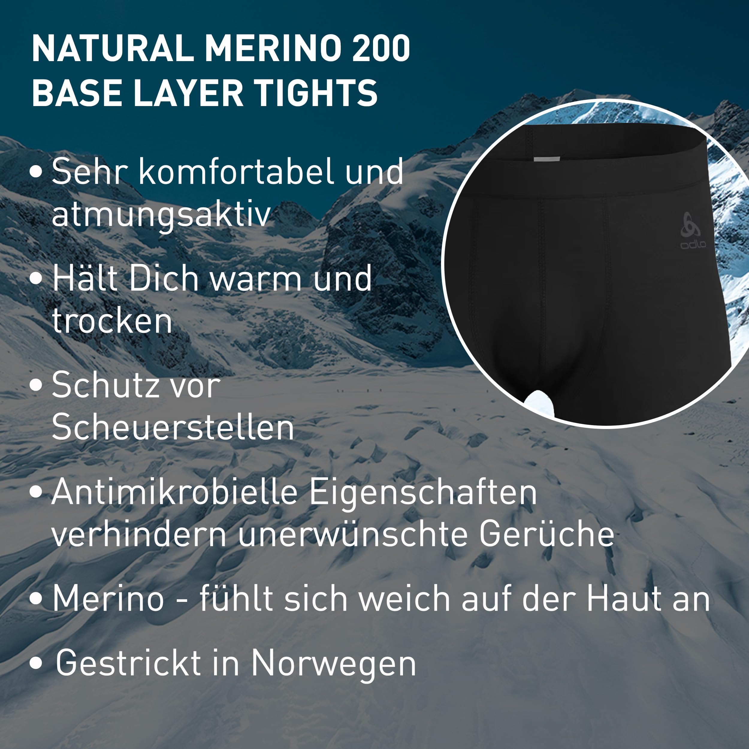 Odlo Thermohose Kinder Active X-Warm | Winterleggings Mädchen Jungen | Warme Thermounterwäsche