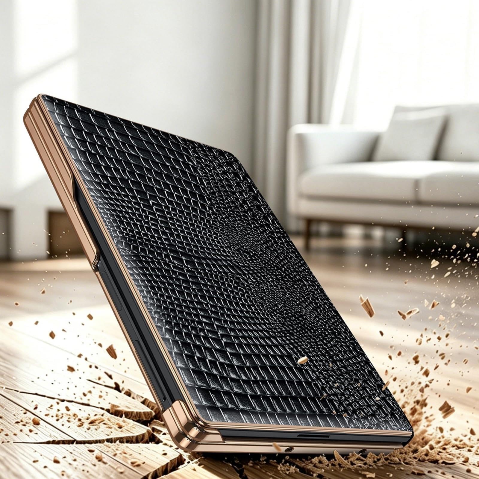 Custodia Per Samsung Galaxy Z Fold 8, Pelle Vera Case Resistente
