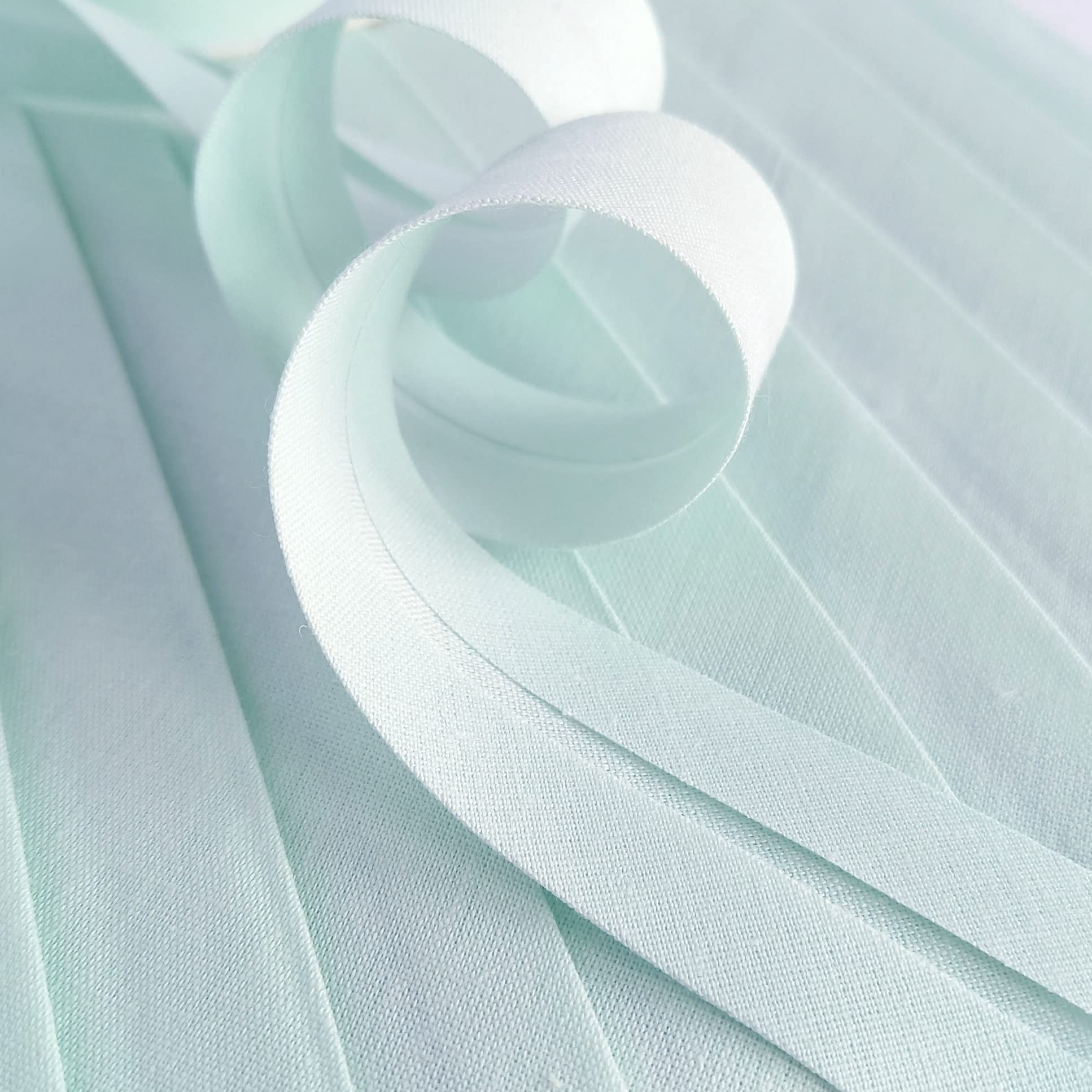 Mint 25mm Wide Bias Binding Edge Tape - Pre-Folded - Poly Cotton - 10 Metres