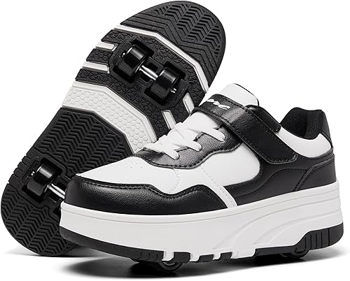Zapatos con ruedas para niños, zapatos de patinaje para niños y niñas, zapatillas atléticas con ruedas, adecuados para principiantes