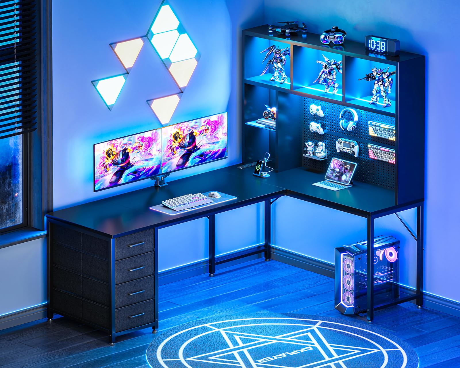 AODK 63 L Shaped Gaming Desk