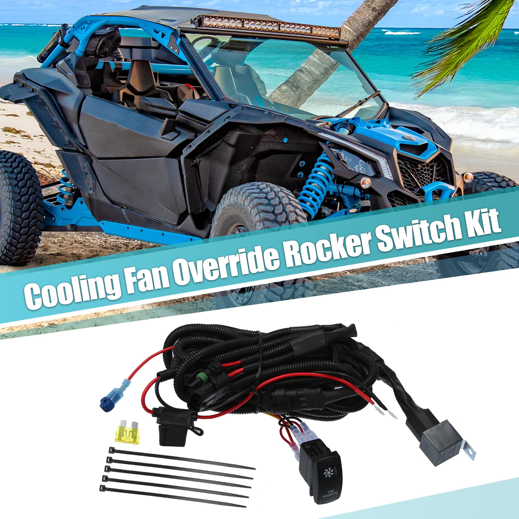 QUARKZMAN Kit Interrupteur Ventilateur Radiateur Pour Polaris Ranger