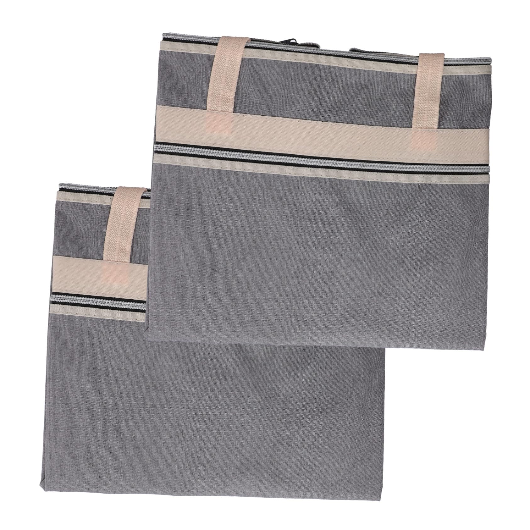 Borsa Portadocumenti A2 Zip, Grande Capacità, 2 Pezzi | Tessuto Oxford, Resistente Agli Strappi, Formato Portatile per Archiviazione e Trasporto