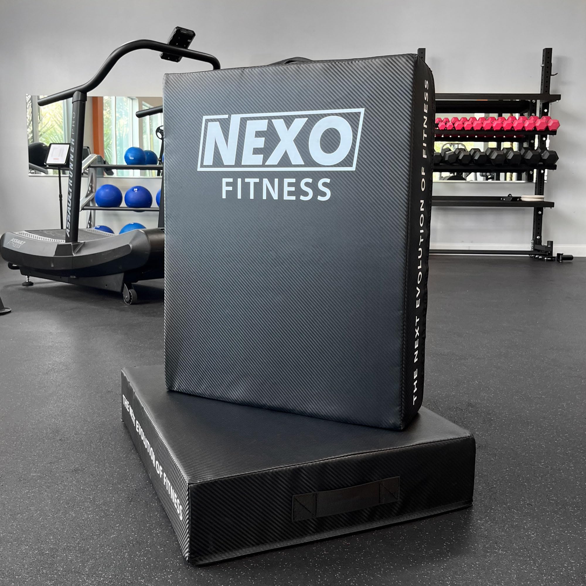 NEXO Fitness Crash Pads for Weightlifting - Impact Protection and Silence Drops - Set of 2