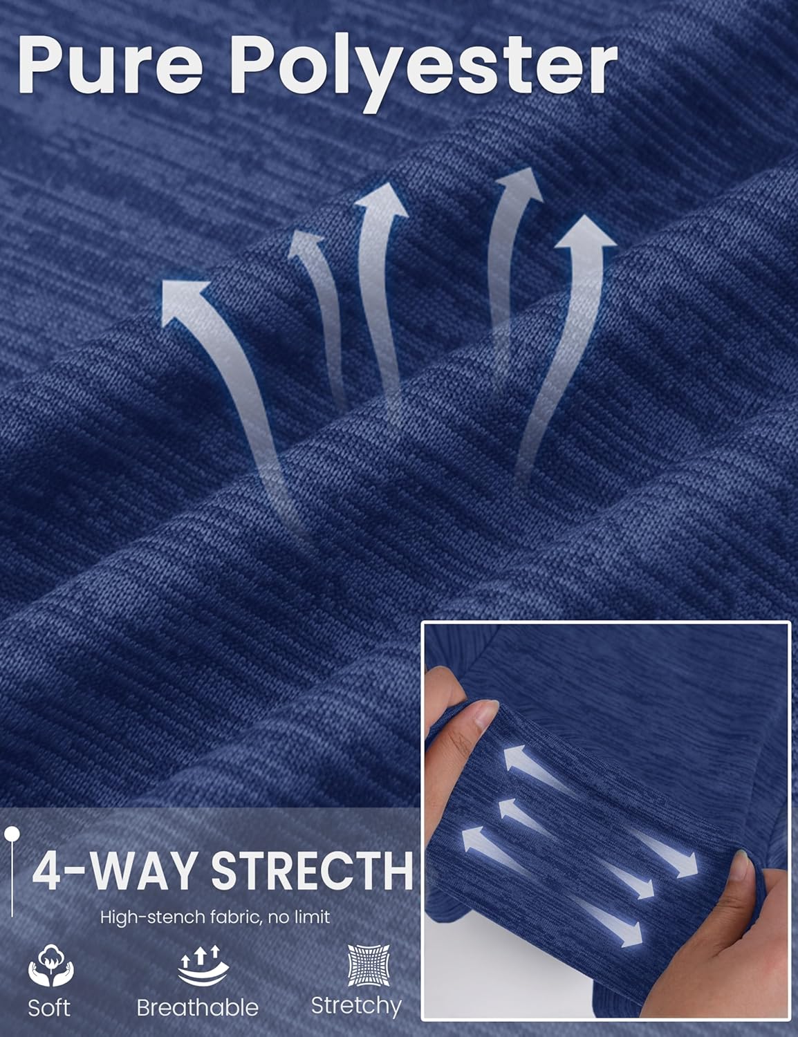 MAGCOMSEN Men's Short Sleeve Moisture Wicking Shirts Athletic Running Workout T-Shirts Performance Breathable Tshirt - Image 3