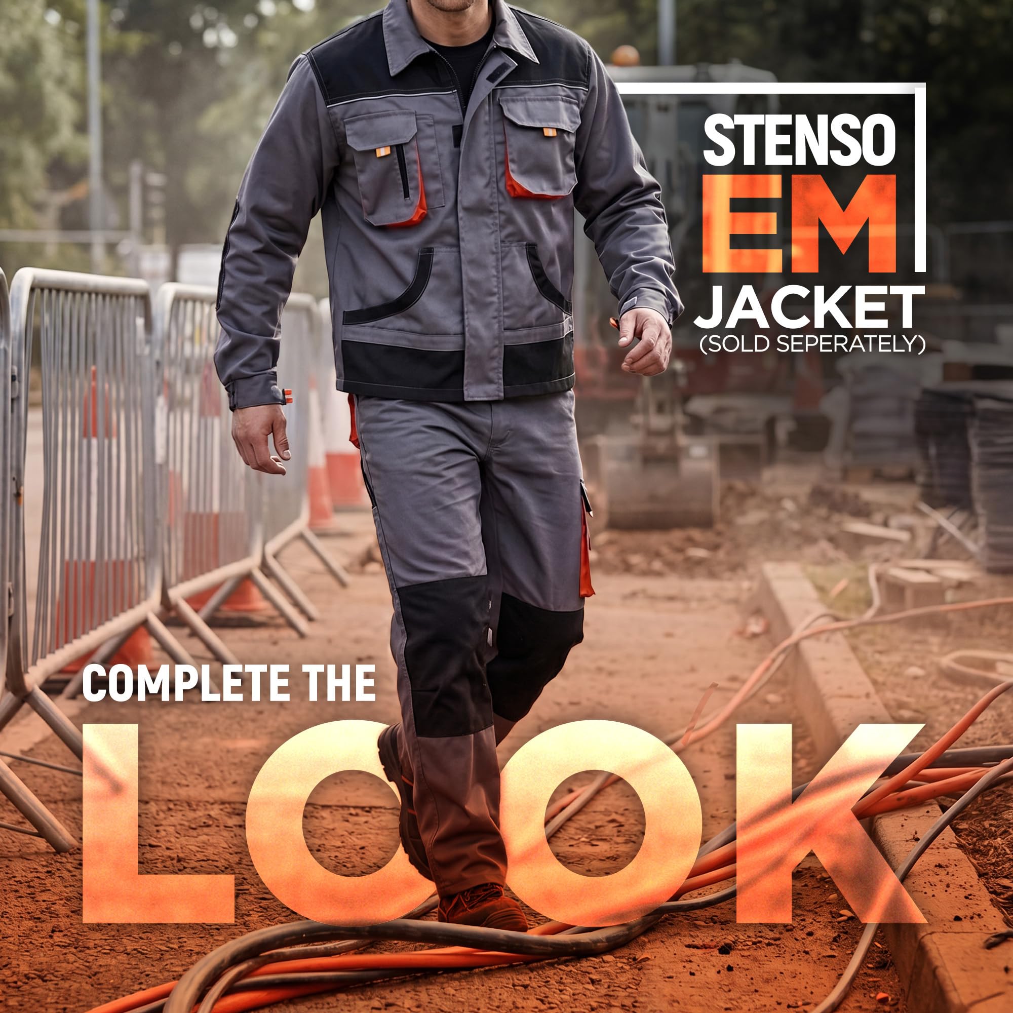 Stenso Pantalones de utilidades de Trabajo Hombres