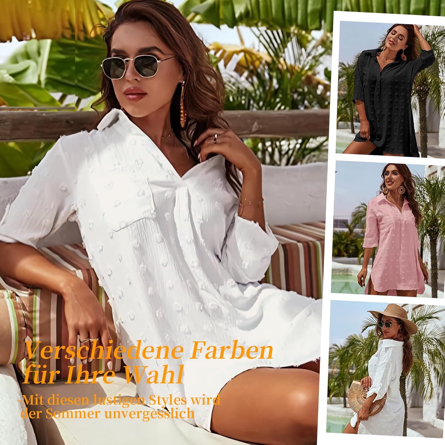 Elegantes Figarge Strandkleid: Ihr perfekter Begleiter für den Sommer!