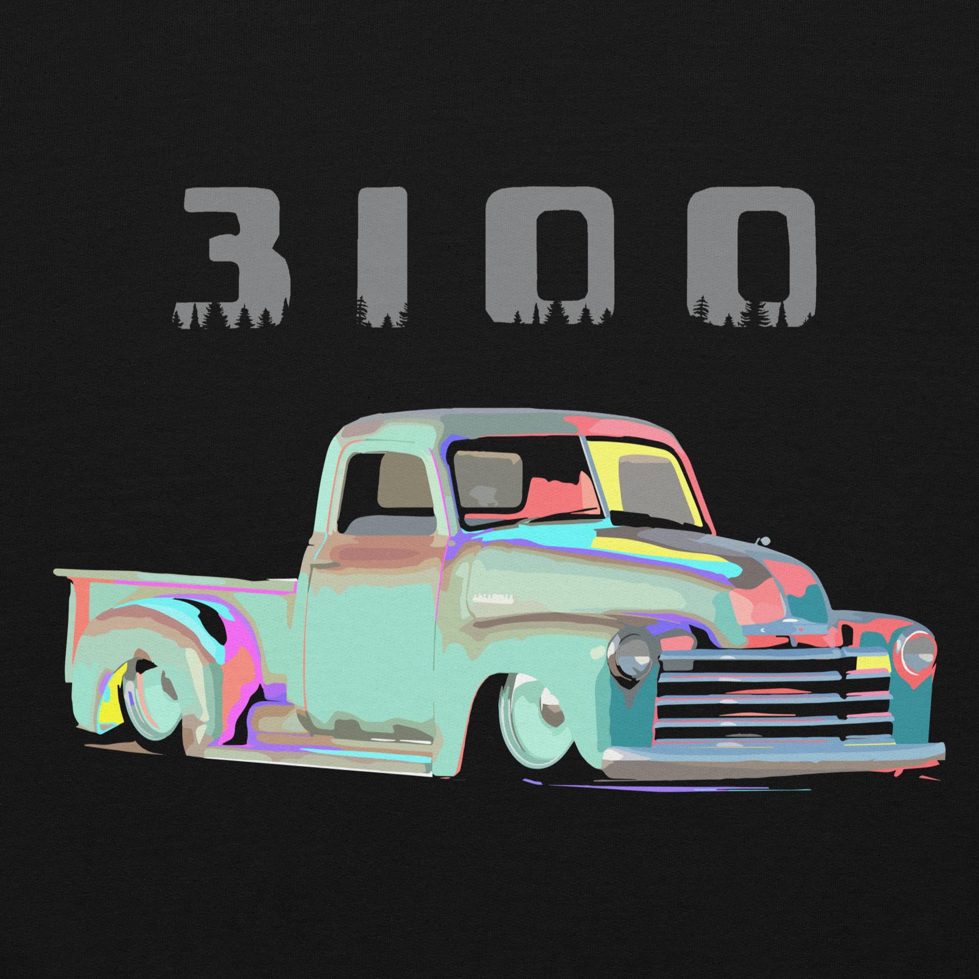 1953 Chevy 3100 Pickup Truck Custom Design bluza z kapturem do samochodu kolekcjonerskiego