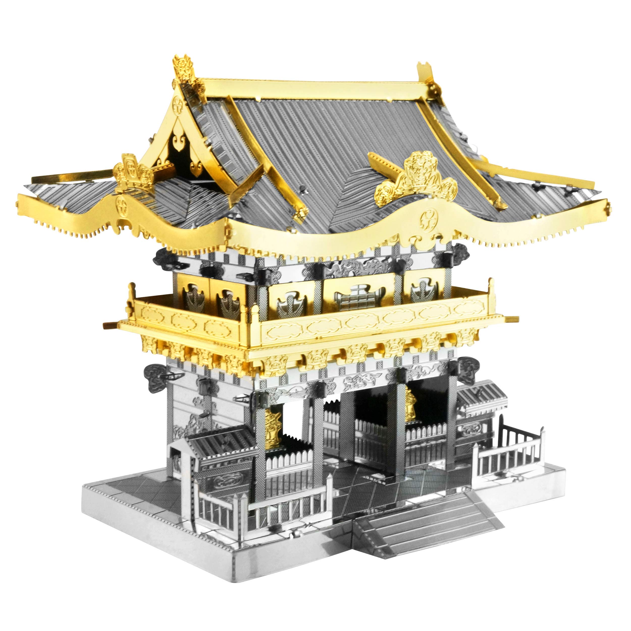 Metal Earth Fascinations 3D Metal Model Kits Set de 3 - Yomeimon Gate - Castillo Himeji - Kinkaku-ji