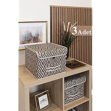 Market Door Bohe Box Rack Organizer with Lid Organizer Basket Mini (3 Pieces)