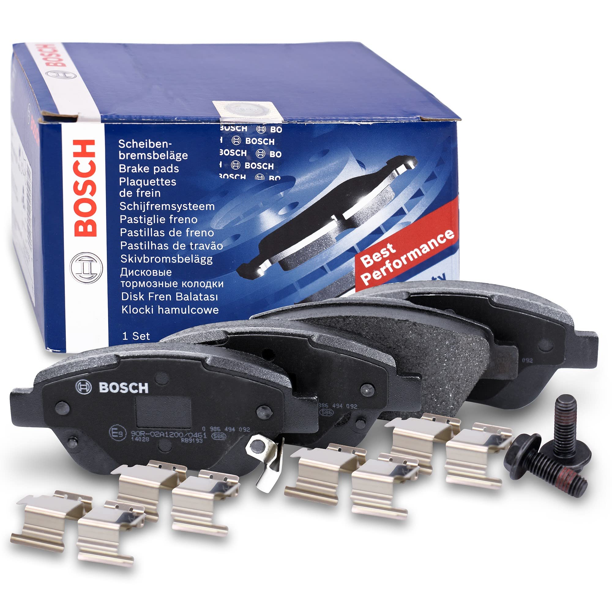 Bosch Bremsenset Vorderachse inkl. Bremsscheiben Vorne Ø 257,4 mm Belüftet | Kompatibel mit: OPEL ADAM, CORSA D, CORSA D Kasten/Schrägheck