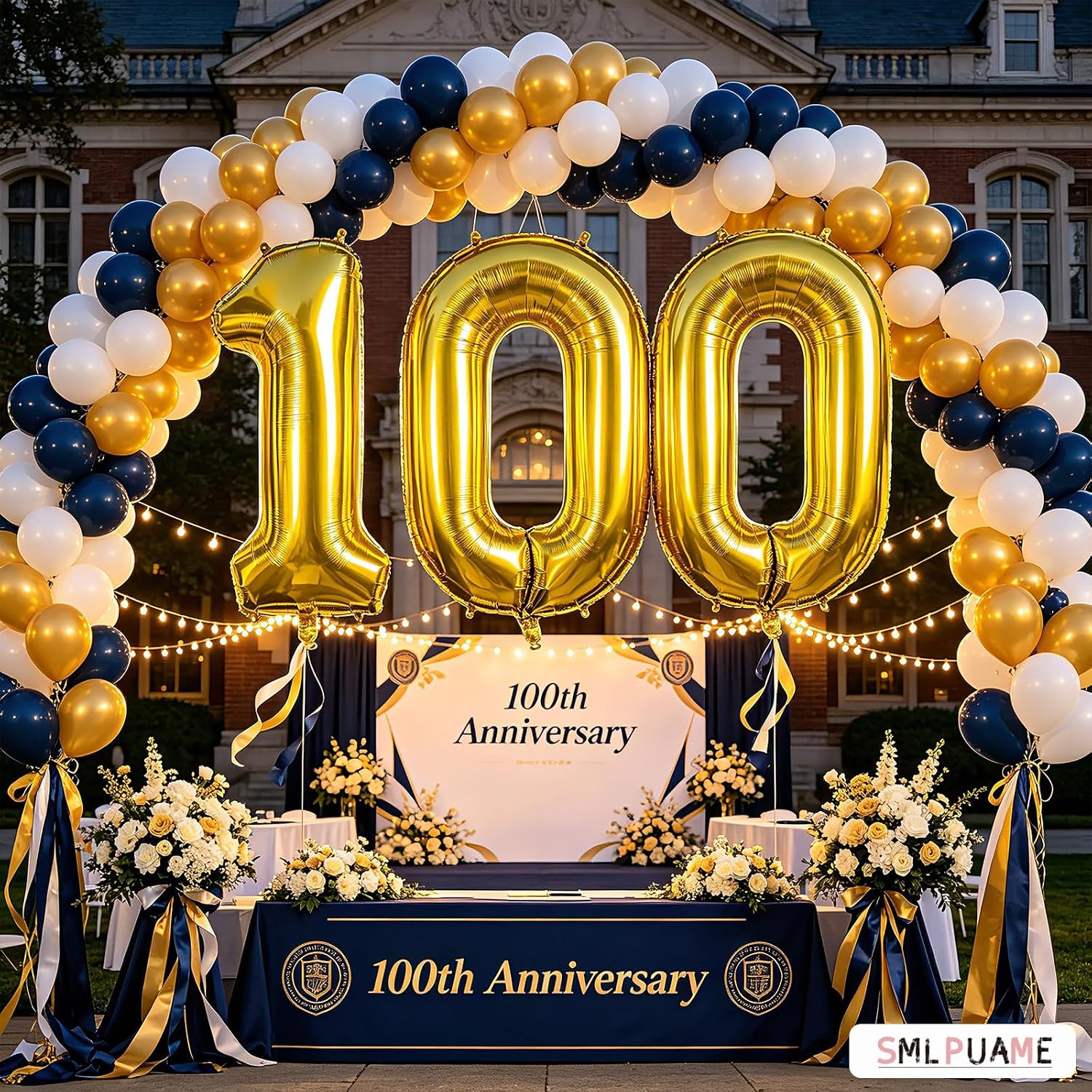 40 Inch Gold Number 100 Balloons, 100th Birthday Party Decorations image 4