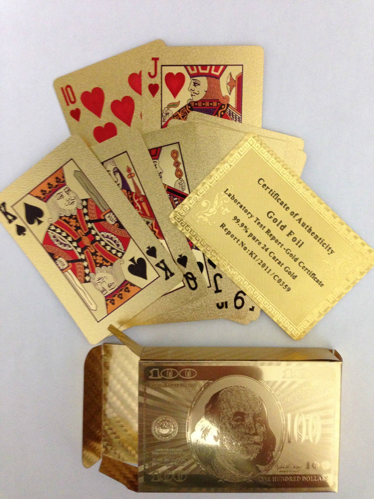 #64 — E FAST CE4 24K Gold Plated Playing Cards (Perfect for Christ...