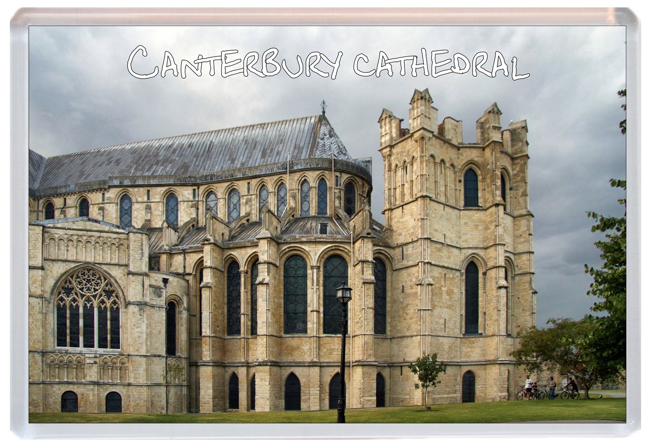 Baked Bean Store Canterbury Cathedral - Kent - Jumbo Fridge Magnet