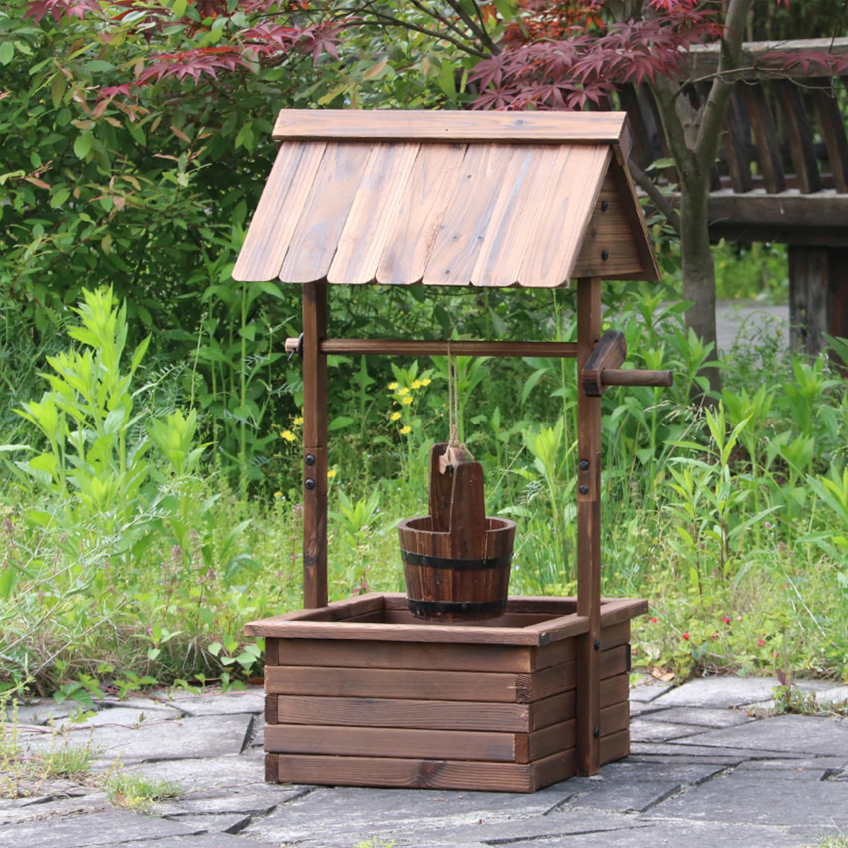 Amazon.co.jp: ガーデンプランター 願い井戸 屋外 隆起したベッド 庭  