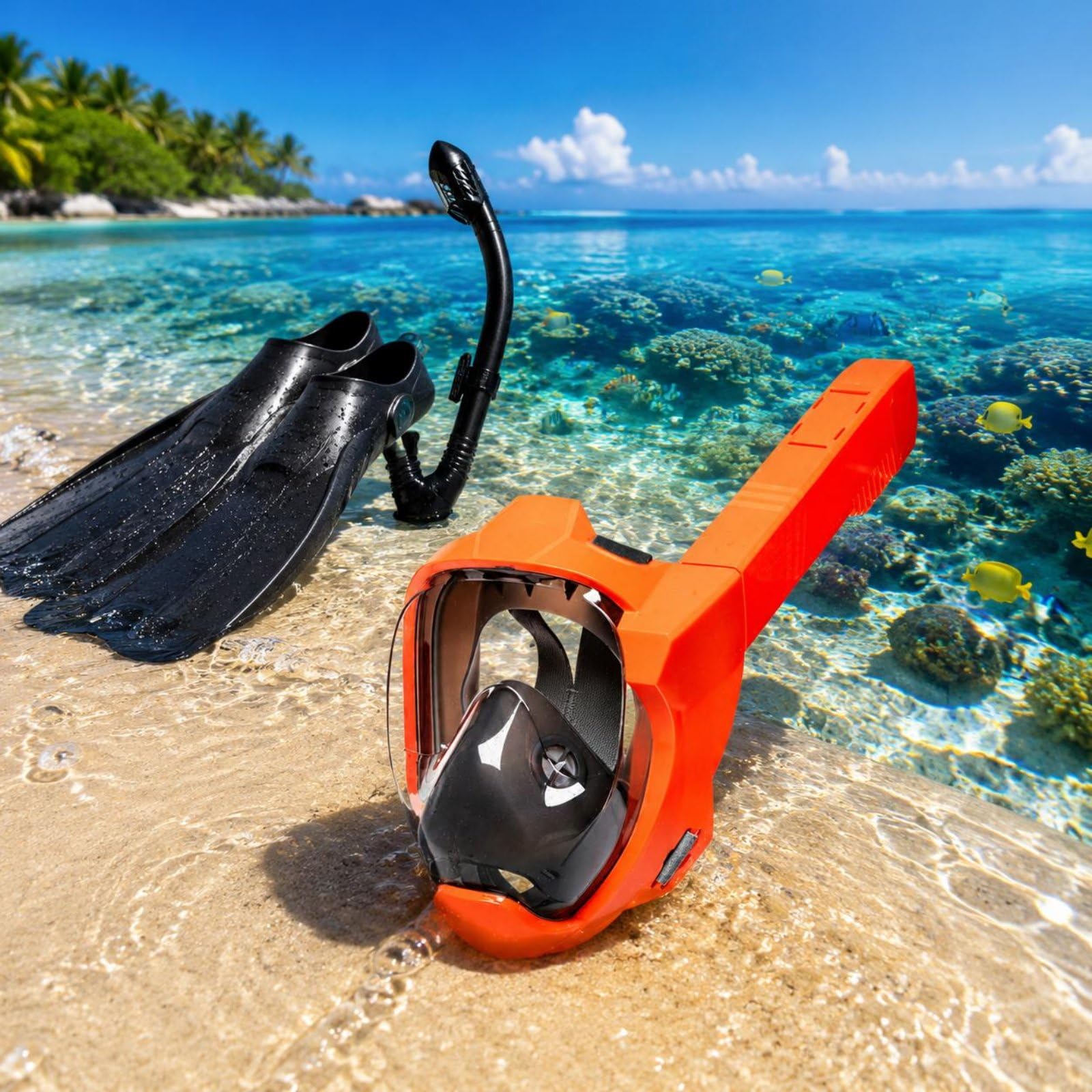 Harilla Máscara de Buceo con Visor Panorámico Gafas de Snorkel de Natación Equipo de Snorkel Sellado Estable y Cómodo para Sesiones Largas Adecuada para