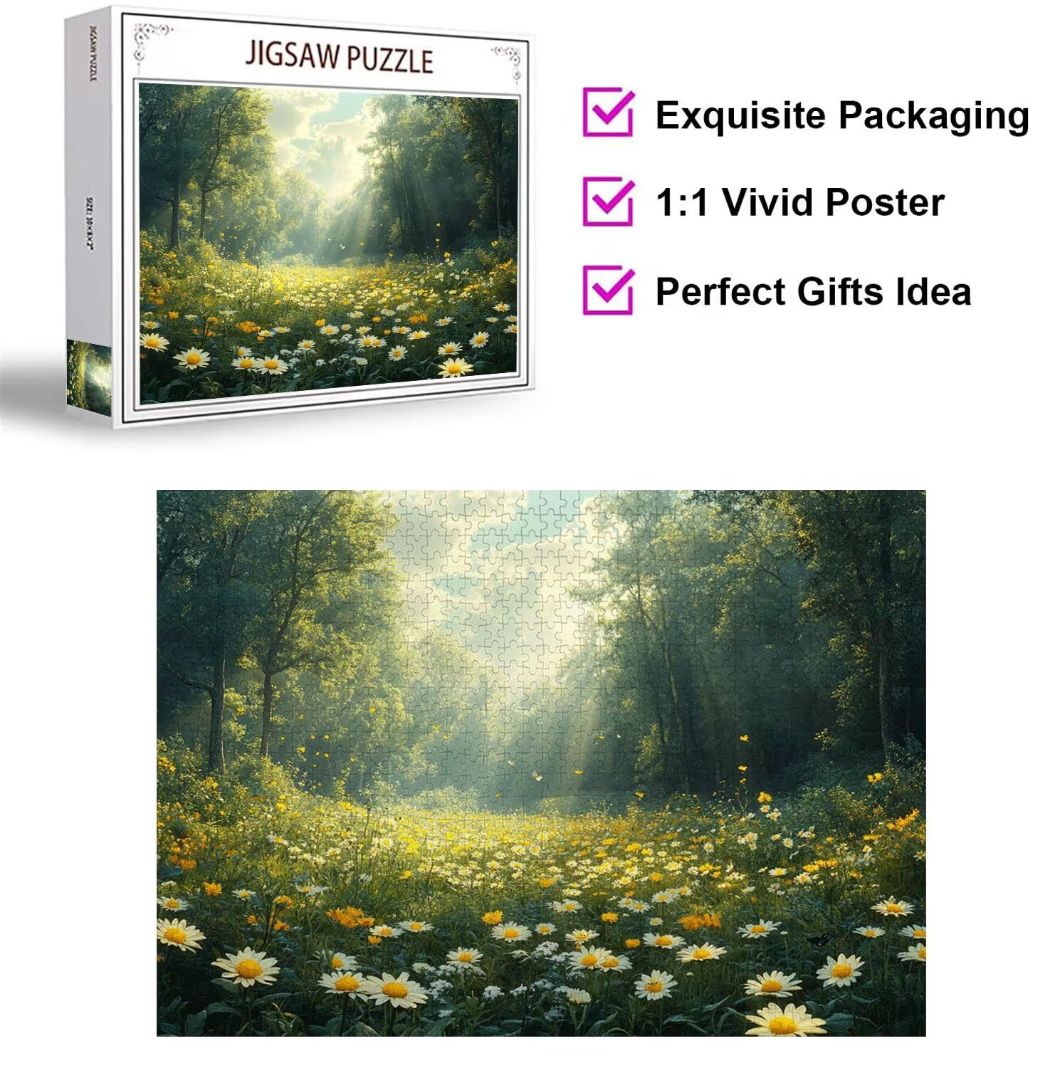 Puzzle 4000 Pezzi Foreste Puzzle Classici per Gioco Familiare, n-722