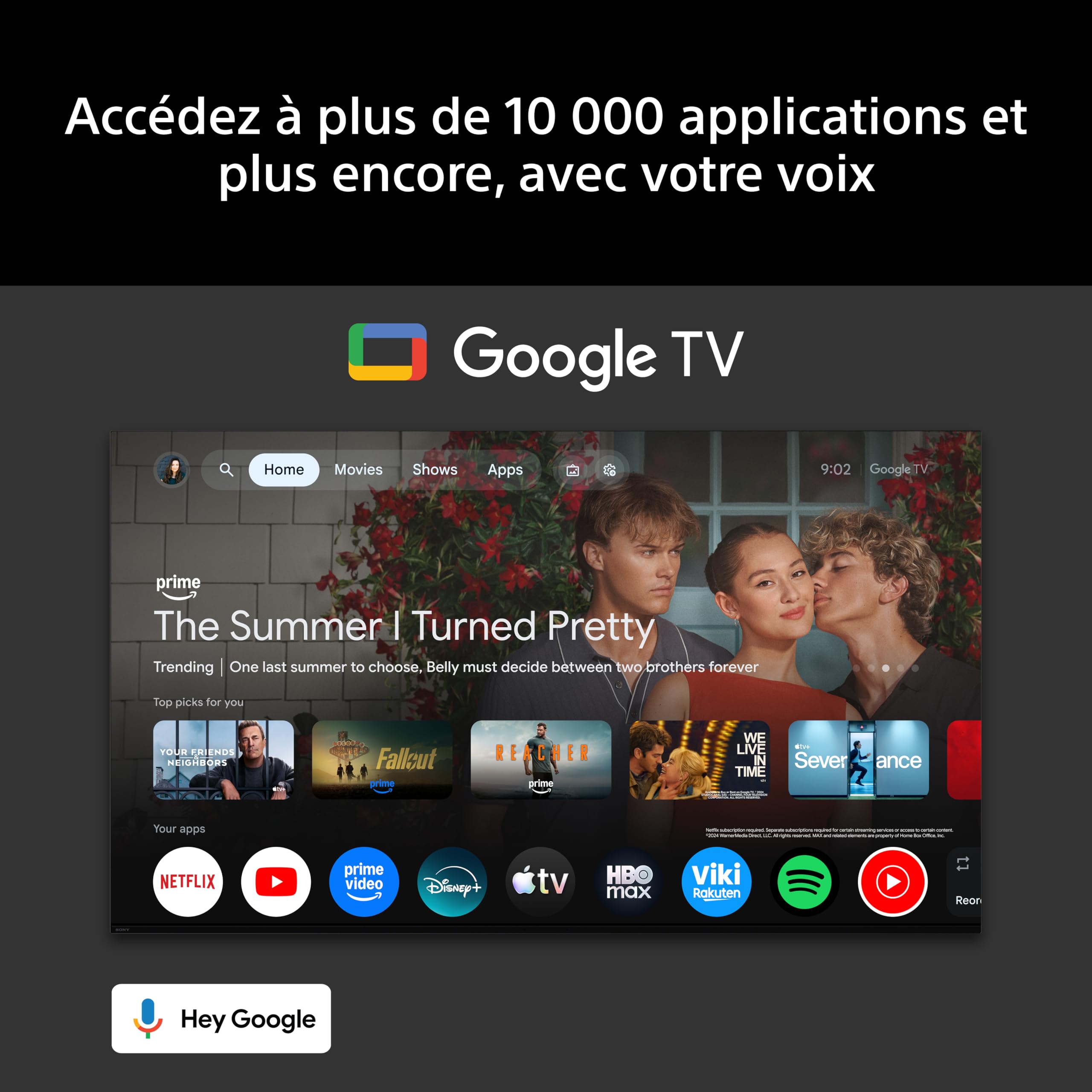 Sony BRAVIA 2ⅡTV 55 Pouces; Smart TV 4K (Google TV); processeur X1; Conversion ascendante 4K; Compatible Dolby Atmos et DTS:X; Compatible PS5; modèle 55S25M2; année 2026