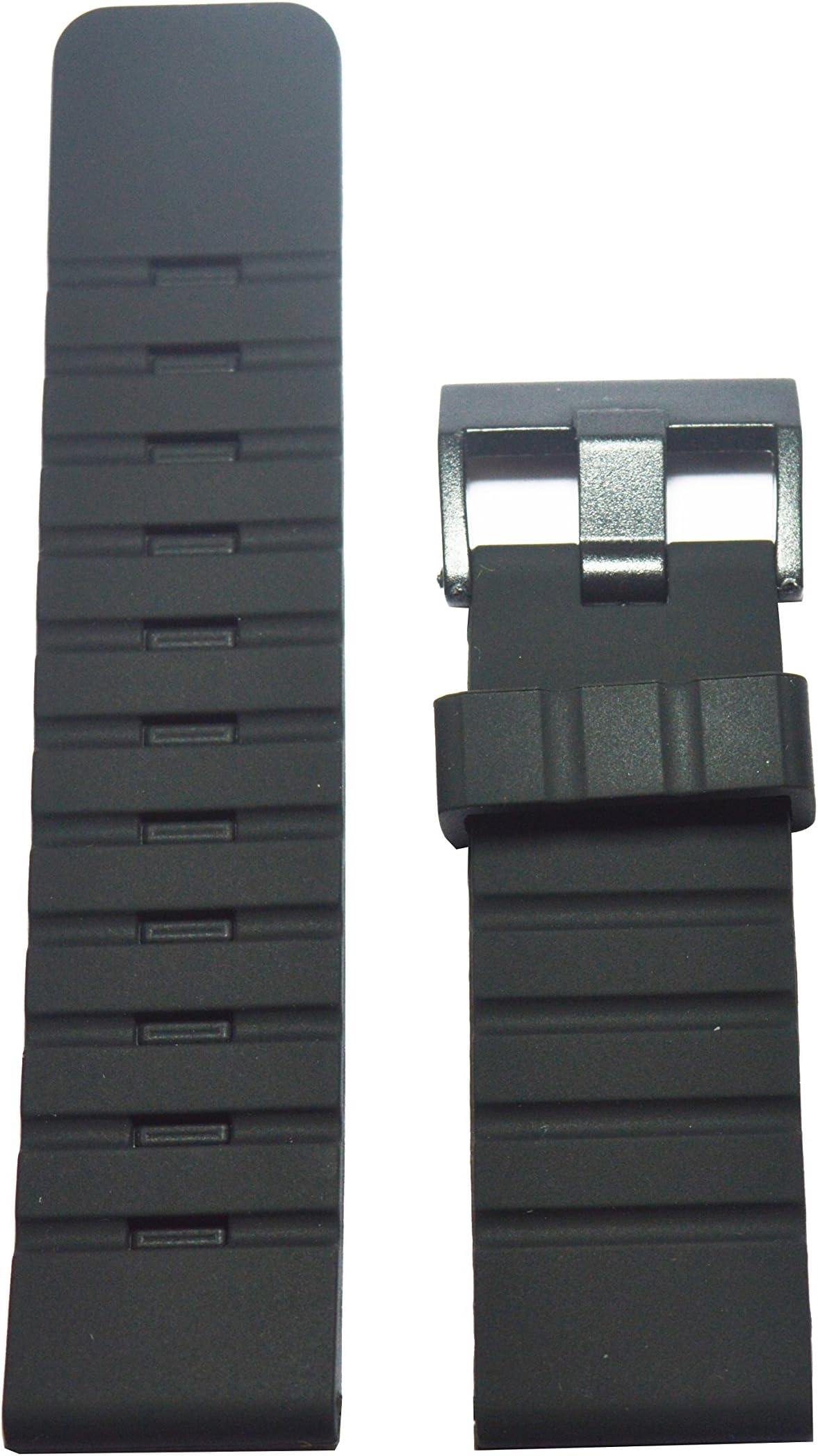 "Like" 22mm Silicone Watch Strap (Black)
