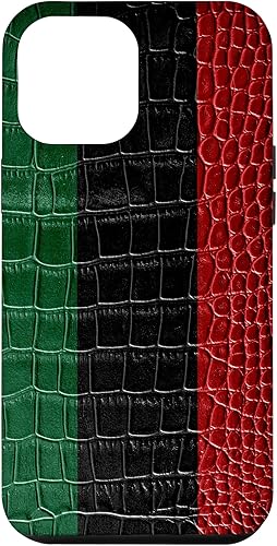 Miniatura 1 de Funda de orgullo con estampado de piel de cocodrilo patriótico para iPhone 14 Pro Max