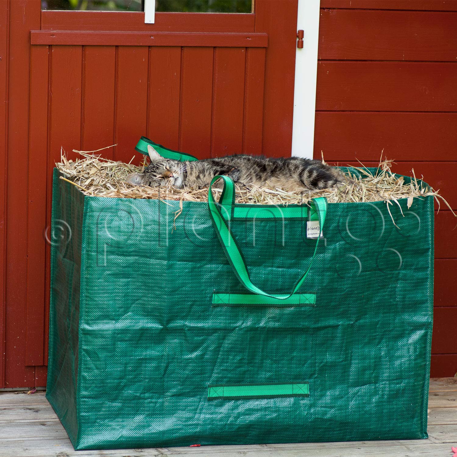 planto Jumbo Gartensack Gartenabfallsack Gartensammler Gartentasche Abfallsack Gartentaschen für Gartenabfall Laubsack in Profi-Qualität (250 Liter; Maße: ca. 87 x 60 x 48 cm) 2 Stück