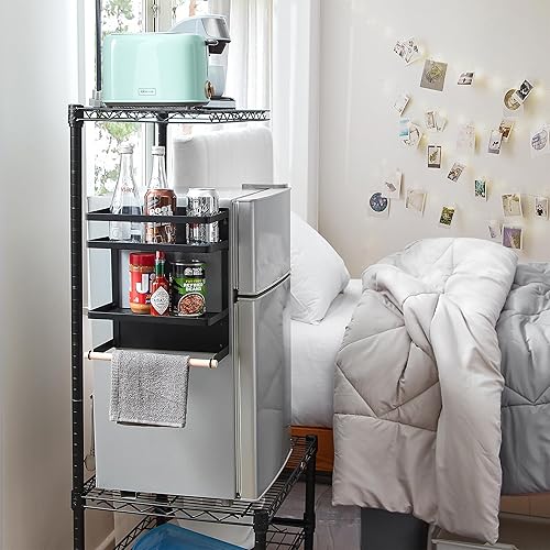 Miniatura 2 de DormCo Suprima - Estantes magnéticos para nevera, color negro