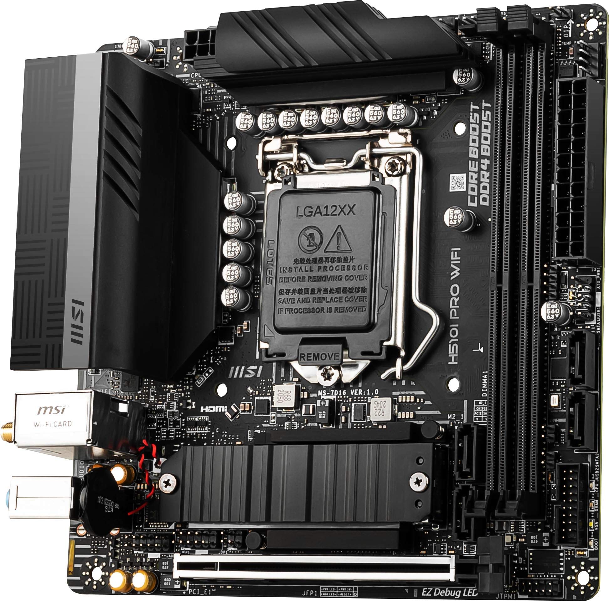 Amazon.com: MSI H510I PRO WIFI ProSeries Motherboard (Mini-ITX 
