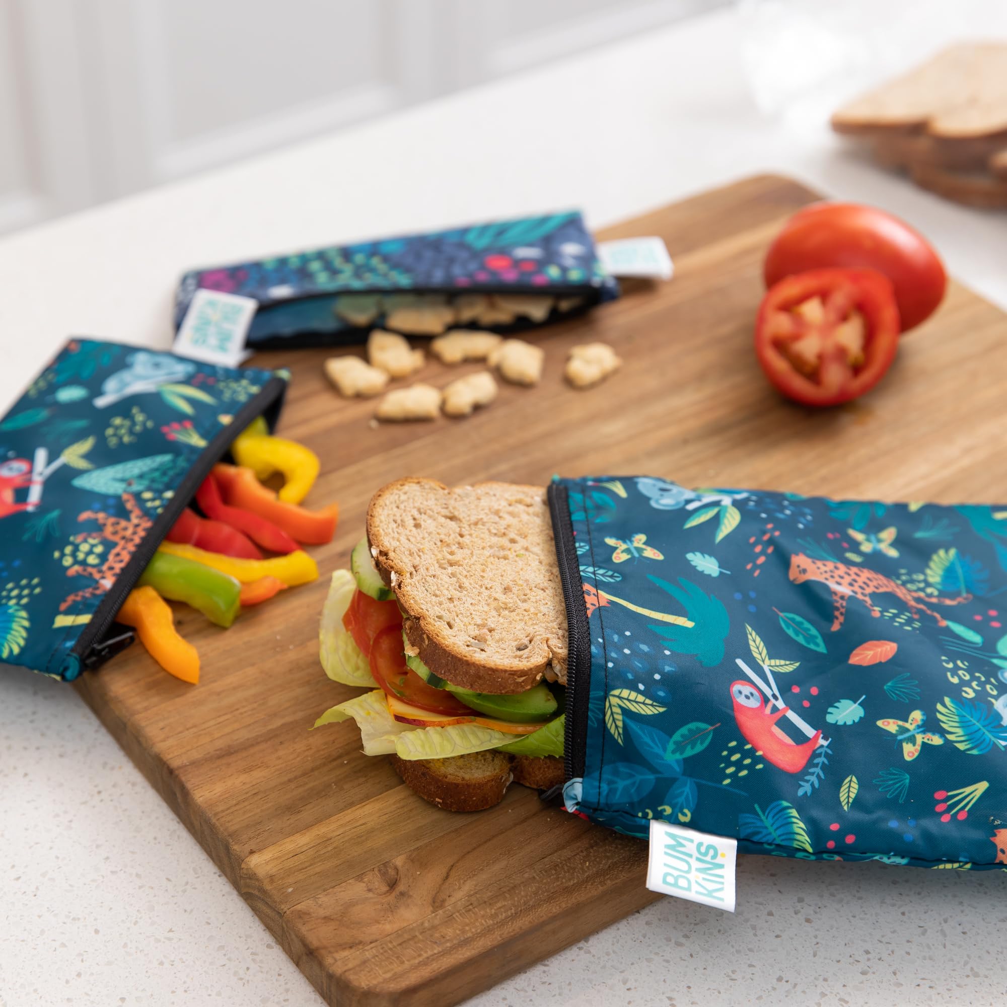 Amazon.com: Bumkins Reusable Sandwich and Snack Bags, for Kids