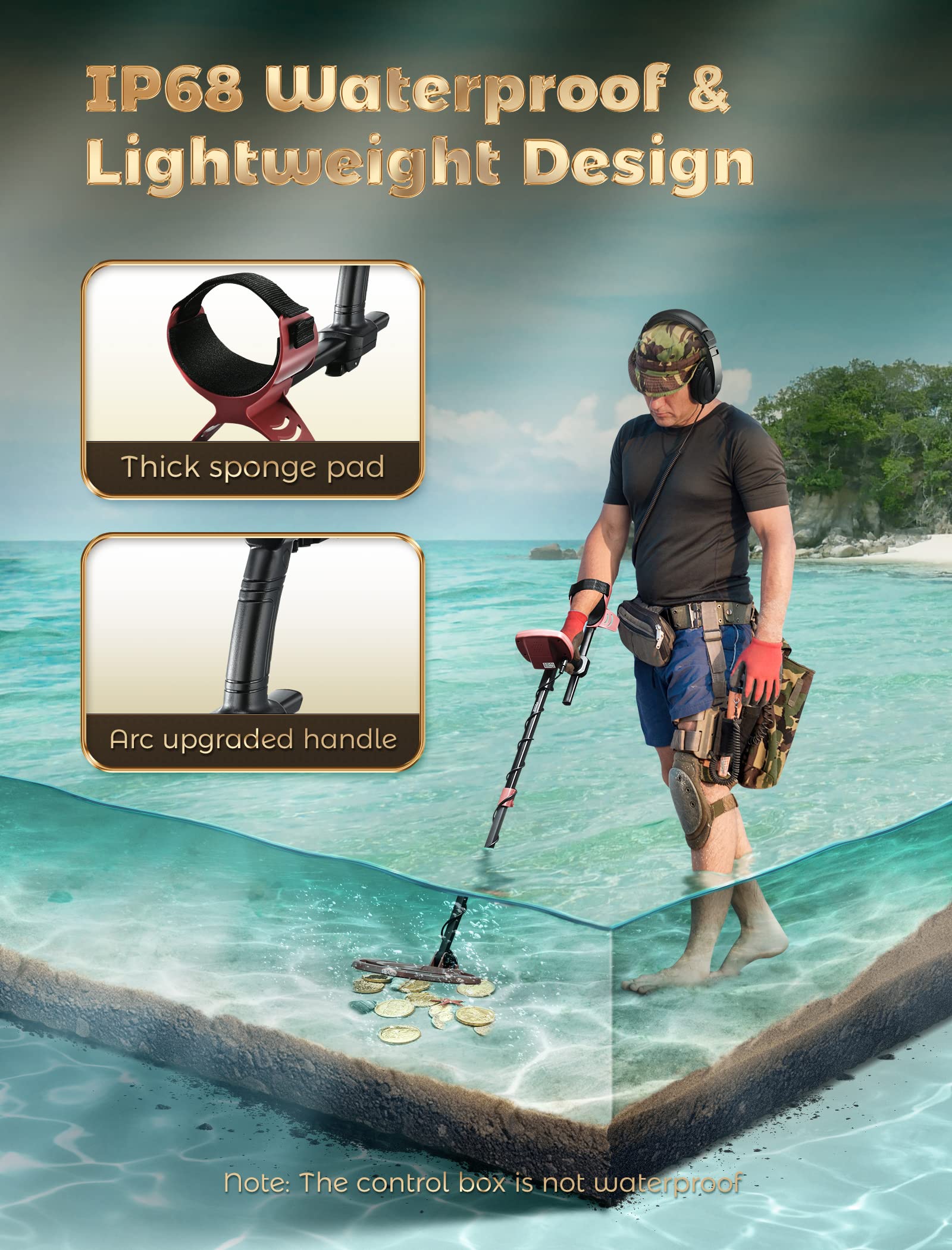 Amazon.com : RM RICOMAX Metal Detector for Adults, 5 Modes