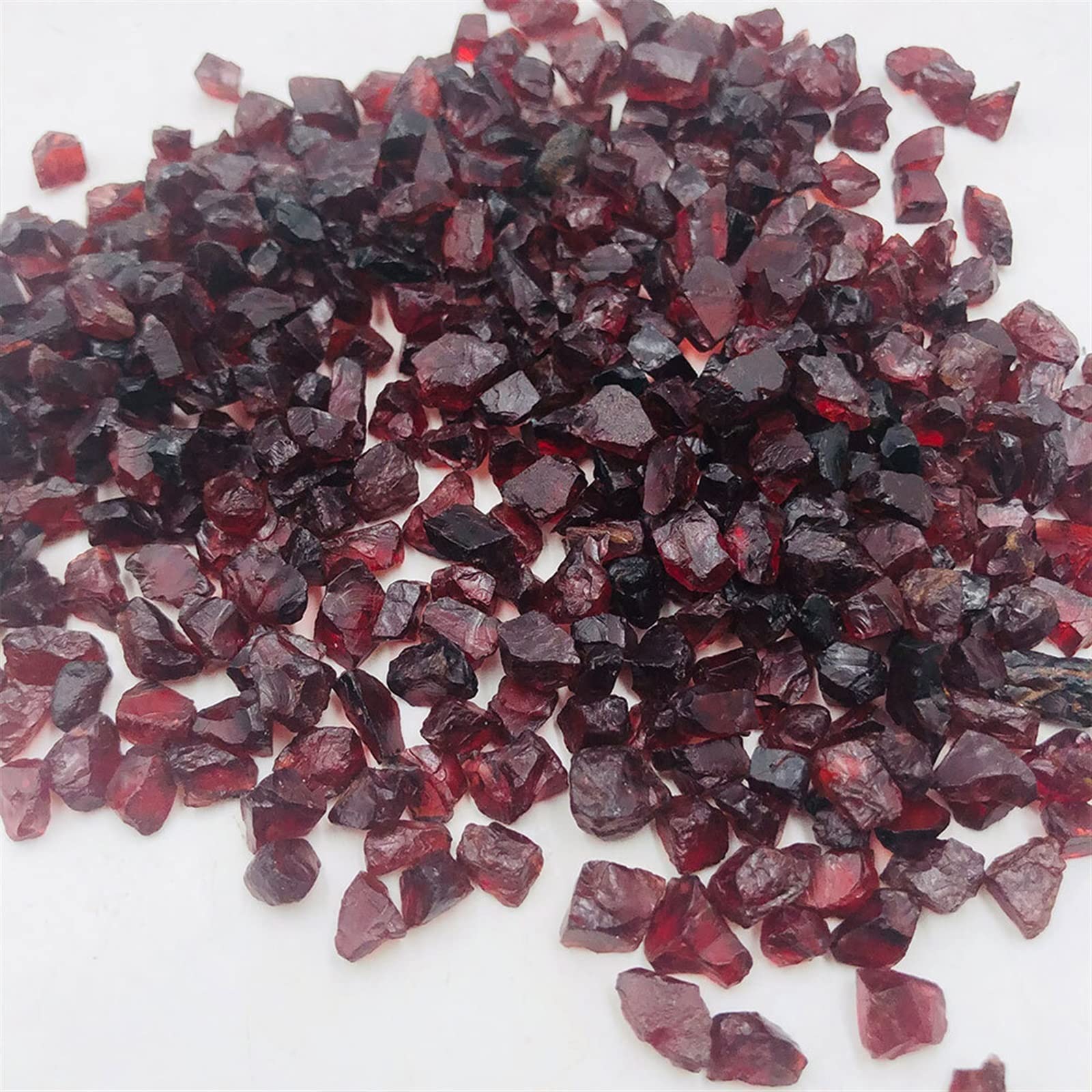 Granate Crudo a Granel de 100g, Grava, Cristal de Cuarzo en Bruto, Piedra Natural, espécimen de Roca, habitación, decoración del hogar, Acuario Inicio Colecciones