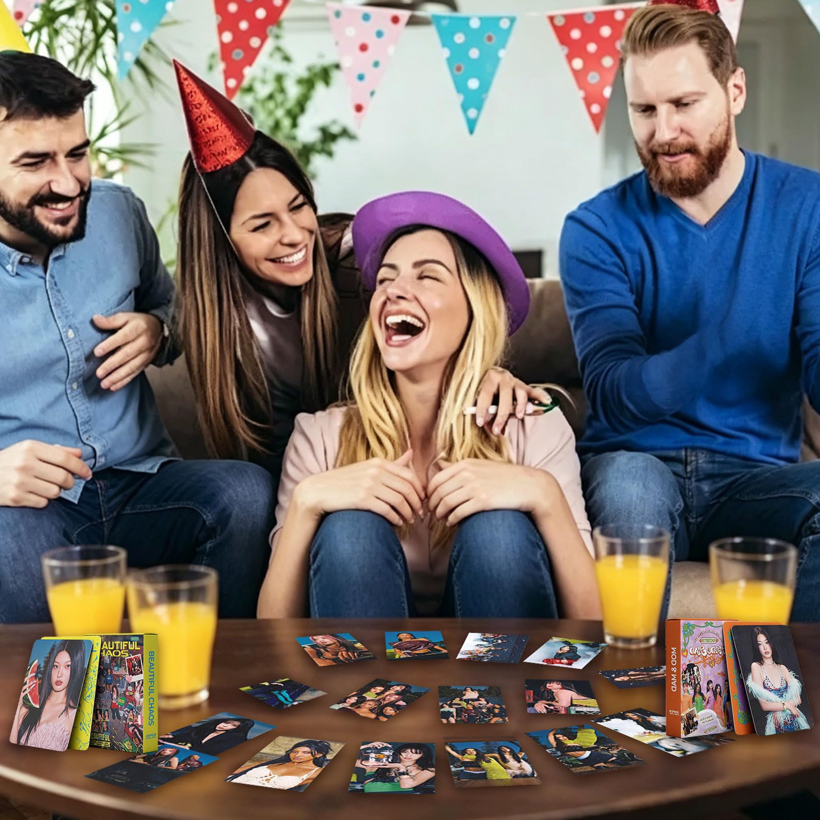 Set di 110 carte KATSEYE, album romanzo merchandising, foto gruppo fronte-retro, regalo fan ragazze