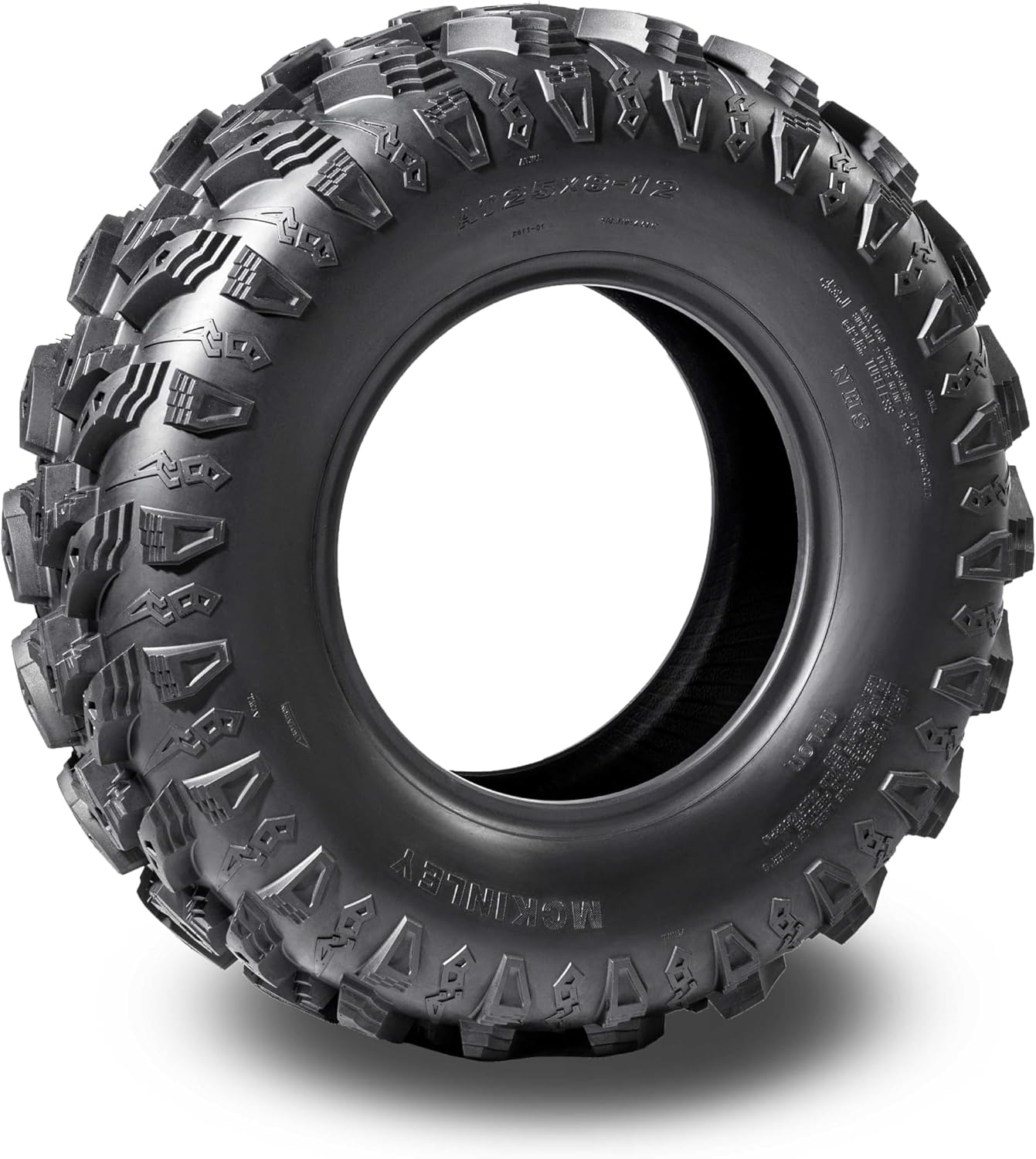 MCKINLEY UTV ATV Tires 25X8-12 & 25X10-12 6-Ply Full Set Super Mud All Terrain X611