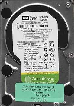 Amazon | wd20evds-63t3b0 Westernデジタル2tb 5400rpm SATA 3.0