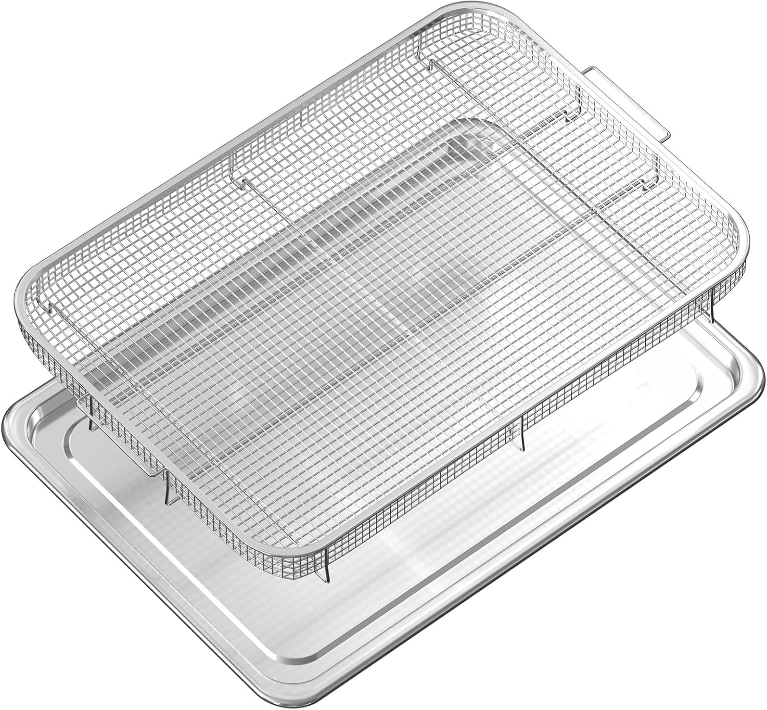 Extra Large Air Fryer Basket and Tray for Oven, 18.65" x 12.8" Extra Large Stainless