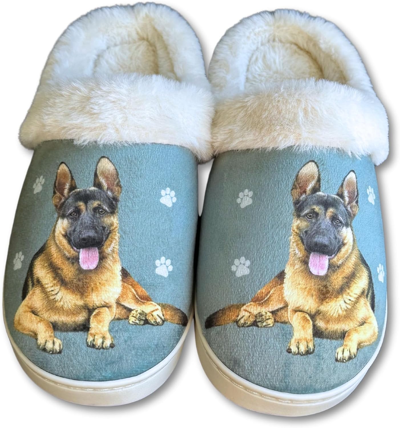 E&S Pets Snugg Slippers for Pet Lovers - Memory Foam House Slippers for Women - Plush Faux Fur Lining - Non-Slip Sole - 32 Dog and Cat Breeds