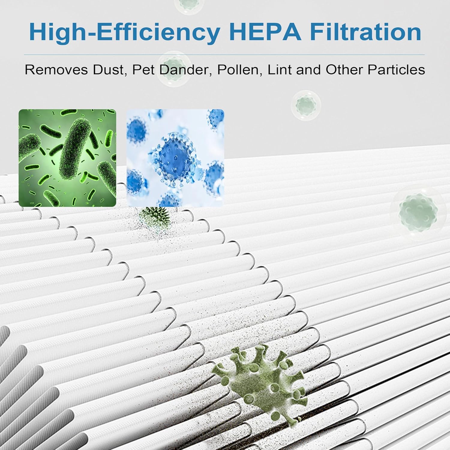 211i MAX Replacement Filter Compatible with Blue Pure 211i Max Air Purifier, HEPA and Activated Carbon Filters, White Replacement Part #F2MAX (2 Packs) - Image 4