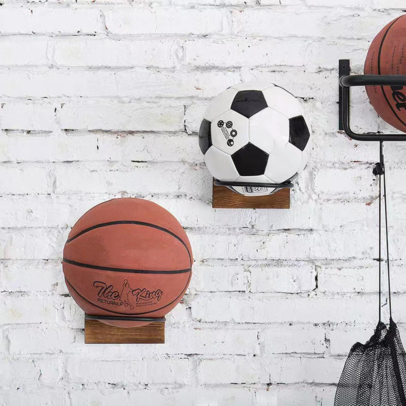 Support Mural En Acrylique NHQ – Pour Ballon De Basket, Foot Ou Volley, Gain De Place Et Look Stylé