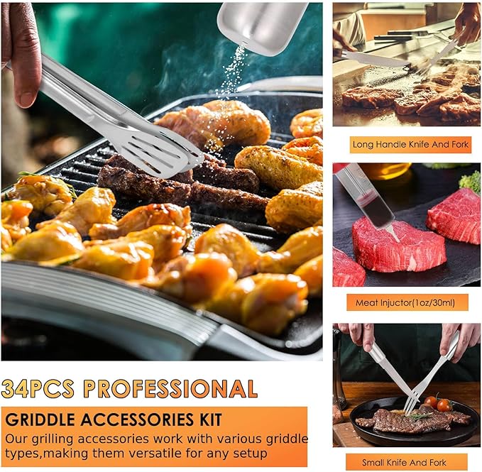 Kit de Accesorios para Parrilla Yoehka 34 Piezas miniatura 3